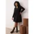Trendyol Curve Dames Zwart Effen Kort / Mini Lang Casual A-lijn Grote maten Jurk