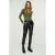 Zwarte broek van imitatieleer 7/8