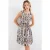 Mini-jurk met striksluiting en strikdetail