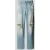 REVIEW Super baggy fit jeans van puur katoen in destroyed-look