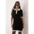 TRENDYOLMİLLA Dames Zwart Effen Extra Kort / Super Mini Kort Casual Recht Jurken
