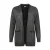 Miss Etam Plus gebreid vest met glitters – zwart