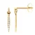 Oorbellen Dangle Sieraden Diamanten 0.070 Cts Yellow Gold