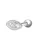 Glanzstücke München Piercings ‘Happystuds’  zilver / wit