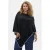Zizzi viscose gebreide trui Plus Size met wol – zwart