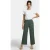 White Stuff Pippa Wide Leg Jersey Trousers Green Print