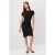 TRENDYOLMİLLA Dames Zwart Effen Kort / Mini Kort Bodycon Jurken