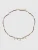 Luxenter Ketting van 925 sterling zilver en glanzende zirkonia met 18-karaats goudkleurige afwerking – Paila