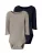 TWO SOON Rompertje/body  nachtblauw / greige
