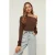 Trendyol Vrouwen Asymmetrische kraag Gepofte/ruche mouw  Blouse