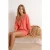 TRENDYOLMİLLA Dames Roze Effen Kort / Mini Driekwart mouw Strandkleding Recht Jurken