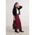 TRENDYOLMİLLA Dames Bordeaux Stippen Midi A-lijn Rokken