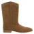 Mango Kids western leren laarzen met borduursels – cognac