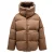 Gebroken wit OW Race canvas camelbeige puffer donsjack
