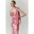 Mango gebloemde halter midi jurk