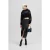 Karl Lagerfeld Klj Zip Denim Midi Skirt Washed Dark Grey