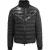 Plein Sport Effen Gequilt Zwarte Jas