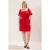Trendyol Curve Dames Rood Effen Kort / Mini Kort Casual A-lijn Grote maten Jurk