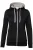 HAKRO Dames Jas met capuchon zwart, Effen