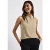 Street One Dames Top met chiffondetails in Beige