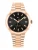 TOMMY HILFIGER Analoog horloge ‘GEORGIA’  rose-goud / zwart