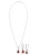 ELLI Sieraden set  rood / zilver