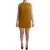 Dolce & Gabbana Vrouwen Mosterd Fluweel Stretch Shift Mini Jurk