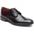 Base London Dome Veterschoenen Leer Heren Hoogglans Zwarte Veterschoenen