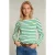 River Woods White/green Striped T-shirt White