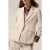 Oltre Single-breasted Blazer In Fluid Fabric Beige