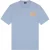 Diesel Ovaal DS-logo Stonewash blauw T-shirt