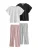 Next Pyjama  grijs / rosa / zwart / wit