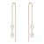 Valero Pearls Oorbellen  rose-goud / parelwit