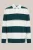 WE Fashion – Heren loose fit polo met blokstreep – Loose fit – Zeegroen – Katoen –