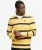 Athletic Stripe Rugby Top Relaxed Pasvorm Yellow