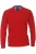Redmond Casual Regular Fit Trui ronde hals rood, Effen