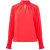 French Connection Crepe Light Keyhole Ls Red