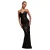 Damesjurk Goddiva Diamante Strap Fish Scale Maxi