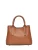 Anna Luchini Brown Rundleer Tas