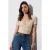 Passend V-hals T-shirt met korte mouwen
