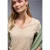 Street One Dames Shirt met hartvormige halslijn in Beige