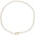 Bonnie Studios Dames Disco Pearl Necklace, Materiaal: Nvt, Kleur: Creme