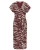 WE Fashion Dames midi jersey jurk met print