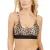 Brave Soul Bikinitop met luipaardprint voor dames (Zwart)
