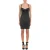Moschino Nappa Leather Dress Lettering Straps Black