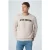 No Excess Sweater Crewneck Melange Sand Melange