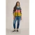 White Stuff Lulu Stripe Cardi Chartreuse Multi
