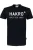 HAKRO T-Shirt ronde hals zwart, Bedrukt