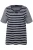 Ulla Popken Shirt  marine / wit