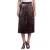 Dames’ metallic geplooide midirok WJCP312F